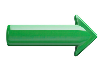 Poster - Green 3D Arrow Right Direction Pointer Sign