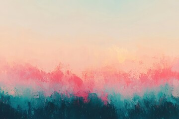 Poster - An abstract background featuring gradient hues of blue, reminiscent of the sky, ice, and ink, accompanied by a copy space