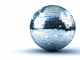 Canvas Print - a shiny disco ball reflecting light in a vibrant atmosphere, perfect for creating energetic vibes at