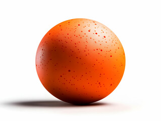 Poster - A vibrant orange sphere with textured speckles, creating a visually striking graphic element. Perfect for modern design projects and creative uses.