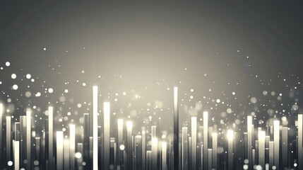 Poster - Abstract city skyline, digital art, futuristic urban, background