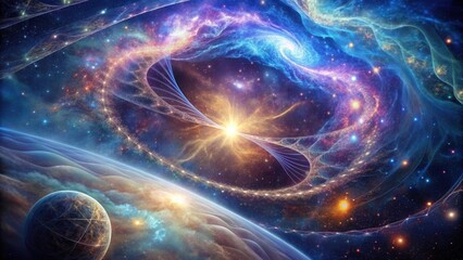 Wall Mural - Cosmic Tapestry A Celestial Dance of Light and Energy, Unveiling the Mysteries of the Universe