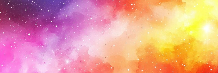 Wall Mural - vivid abstract watercolor galaxy background.