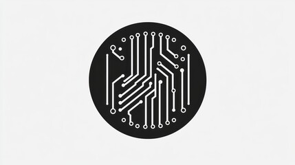 Poster - Circuit board design, abstract graphic, tech, digital,  for tech background, icon or logo