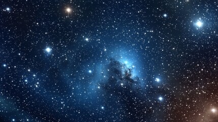 Wall Mural - Witnessing the wonders of the universe in a starlit sky.
