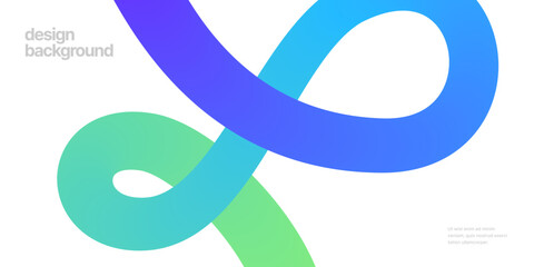 Wall Mural - background with wavy gradient shapes. colorful squiggles gradient lines design for flyer, poster, co
