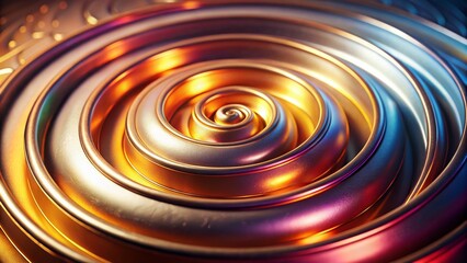 Poster - Smooth Geometric Spiral Appliance Texture Background: Abstract Food Photography