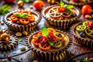 Poster - Steampunk Gears & Gastronomy: Culinary Engineering in a Retro-Futuristic Setting