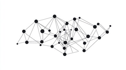 Poster - Abstract network design, for technology, innovation concepts