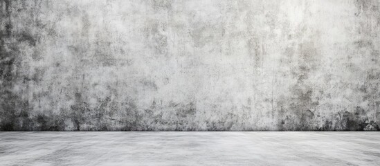 Poster - Textured polished cement wall in shades of grey with a spacious foreground and subtle grunge, ideal for text overlay or background usage.