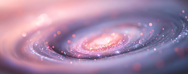 Wall Mural - soft-focus galaxy with pink and purple highlights