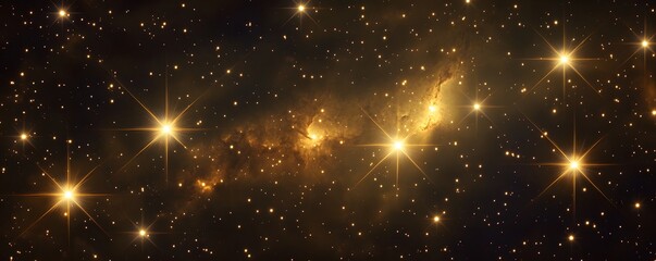 Wall Mural - dreamy galactic background with stars and soft gradients