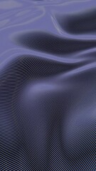 Poster - Flowing abstract lines in purple gradient with a smooth, sleek texture, creating a dynamic and modern digital design against a dark background.

