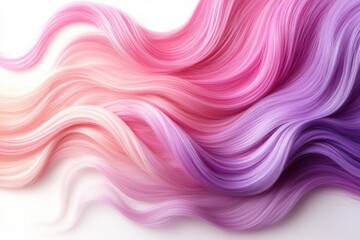 Poster - Colorful layers of handmade paper reveal a beautiful gradient from pink to purple in a soft artistic design on a plain surface