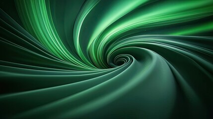 Aufkleber - Aurora borealis northern lights concept. Abstract green swirl design for backgrounds, wallpapers, and creative projects.