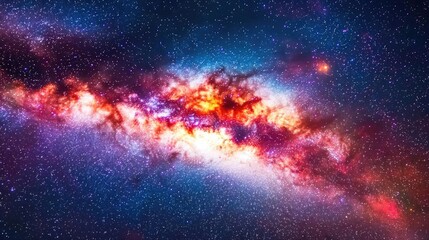 Poster - Aurora borealis northern lights idea. Stunning cosmic scene showcasing vibrant colors of the galaxies in deep space.