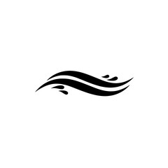 Aufkleber - Abstract Wave Design: Elegant, flowing lines create a dynamic wave design, perfect for adding a touch of fluidity and sophistication to any project.