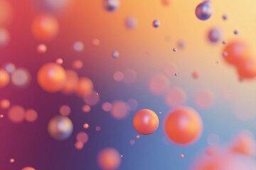 Leinwandbilder - Colorful spheres in a vibrant abstract background creating a dynamic visual experience