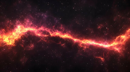Wall Mural - Stunning Cosmic Nebula with Vibrant Colors in Outer Space