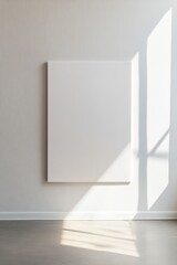 Poster - Neutral wall art piece harmonizes with airy, blank contemporary space