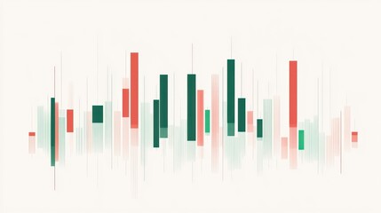 Poster - Abstract financial data visualization