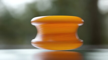 Poster - Spinning yo-yo in mid-air, classic toy with fast motion blur effect.