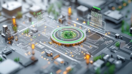 Poster - futuristic energy distribution network with intelligent control system smart algorithms and advanced