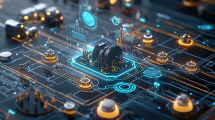 Poster - cutting edge intelligent energy distribution network powering the future of sustainable and efficien