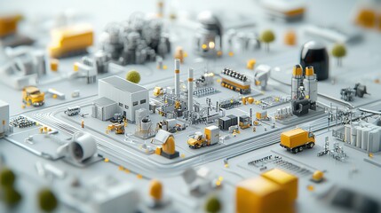 Poster - aerial view of a futuristic smart city energy distribution system integrating advanced technologies 