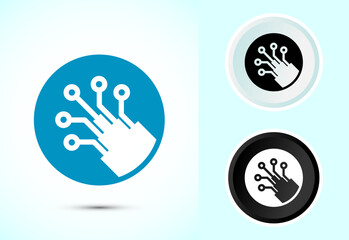 Poster - Fiber optic cable icon design illustration. Electric wire sign, digital internet, Color black and white