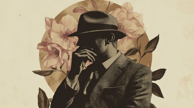 Elegant nostalgic poster, with serif fonts, muted tones, and a sophisticated layout