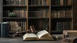 © Anak - An open book and a gavel sit on a wooden desk