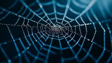 Macro Shot of the Intricate Ice Crystals spider
