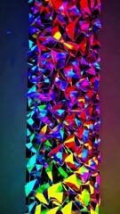 Poster - Kaleidoscopic transformation of vibrant geometric patterns in dynamic motion