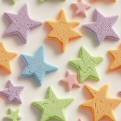 Poster - Seamless Stunning array of colorful stars creating a dreamy, whimsical atmosphere and celebrating imagination and creativity
