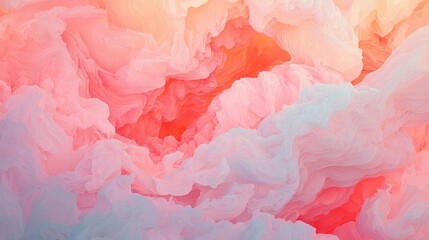 Poster - vibrant pink abstract lines forming a contemporary minimalist background design