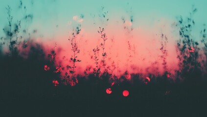 Poster - A softly transitioning, vibrant orange and blue gradient background with an abstract blur effect, evokes feelings of warmth, tranquility, and creativity, making it perfect for modern, artistic, and