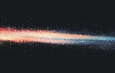 Poster - Vibrant abstract lines of light that illustrate the refraction and the spectrum of natural light and its varying wavelengths