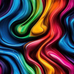 Poster - Seamless Bright and colorful background featuring a range of hues blending together to create a cheerful visual experience