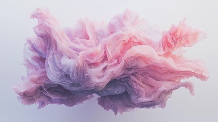Poster - on a transparent background, a design element with a wavy purple shape is isolated