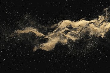 Wall Mural - a dark golden and black three-dimensional background is the focal point of this 3d abstract wallpape