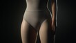 © LU - Ultra-realistic translucent shapewear models are displayed in front of the eyes, and the body scene is full of modern and fashionable atmosphere.