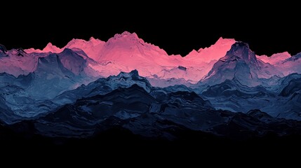 Poster - The abstract design features a fluid blend of blue, purple, and pink hues in a smooth, modern gradient, creating a vibrant digital art background with liquid shapes and abstract composition