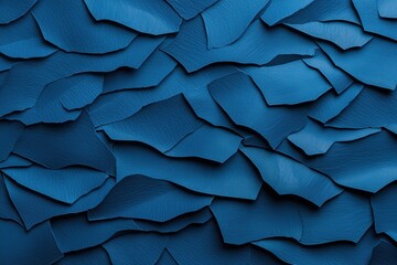 Poster - Dark blue stone texture with a layered, organic appearance. Artistic design.