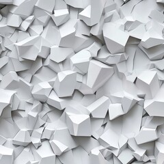 Poster - Seamless Neat pile of white paper sheets stacked together creating a minimalist and clean aesthetic suitable for various uses