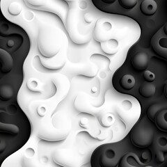 Poster - Seamless Striking contrast of black and white background creating a bold and minimalistic visual impact for design projects