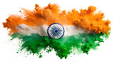 india flag with map