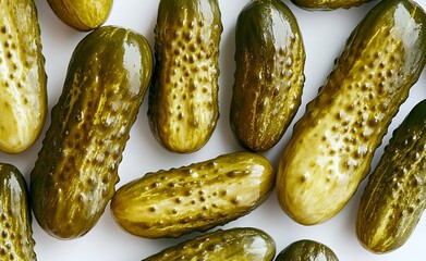 Poster - Fresh and Crunchy Dill Pickles Perfect for Salads and Snacks : Generative AI