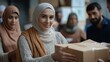 © Yusta Mizan - Community support in action: Muslim volunteers providing assistance to those in need