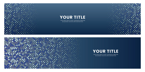 Poster - Abstract Modern Blue Geometric Banner Design Template
